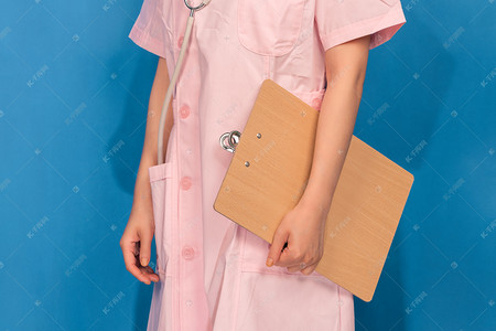 五一运动会加油绘画摄影照片医生护士拿病历夹姿势