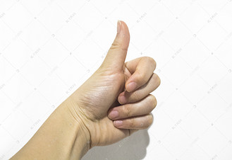 竖手指图片素材_竖大拇指手部手势