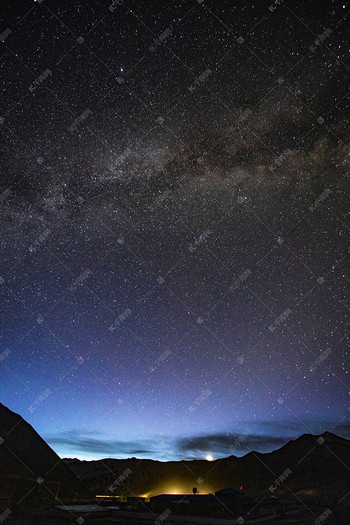 夜空星空摄影图