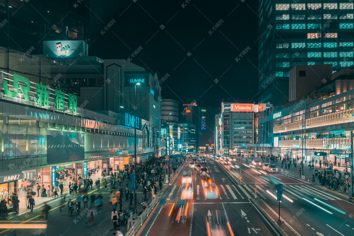 日本东京银座的街景高清图片下载-正版图片500466825-摄图网