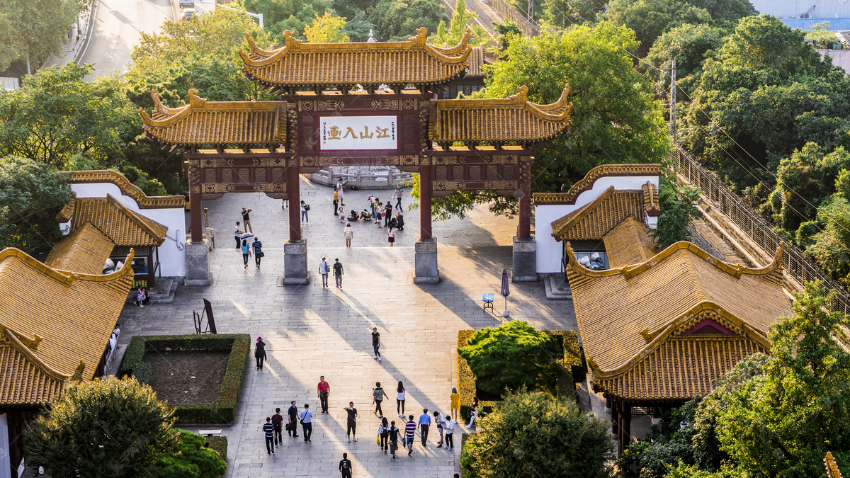 黄鹤楼名胜公园摄影图高清摄影大图-千库网