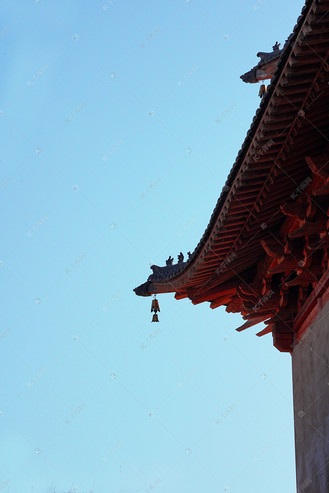 古风建筑屋檐摄影图