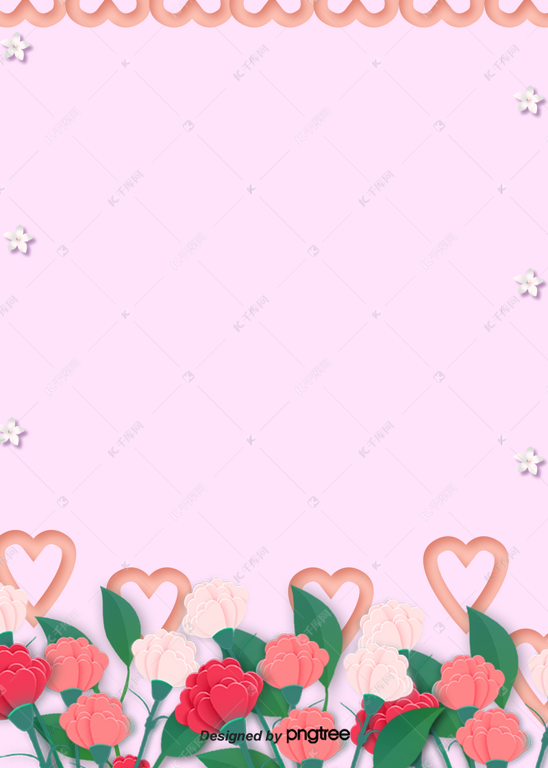 三月妇女节和母亲节粉红色的爱背景图片免费下载 海报banner Psd 千库网 图片编号