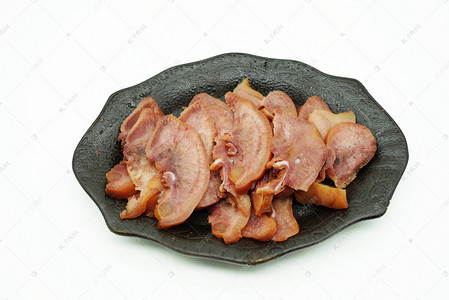 餐饮美食卤猪头肉片摄影图