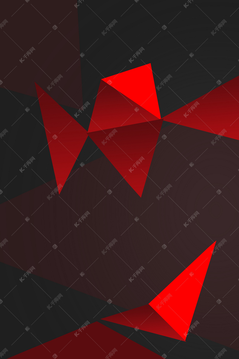 简约大气红黑时尚几何背景