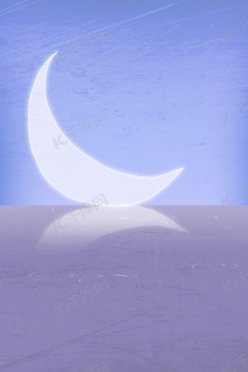 手绘简约夜晚景色背景图片免费下载 海报banner Psd 千库网 图片编号