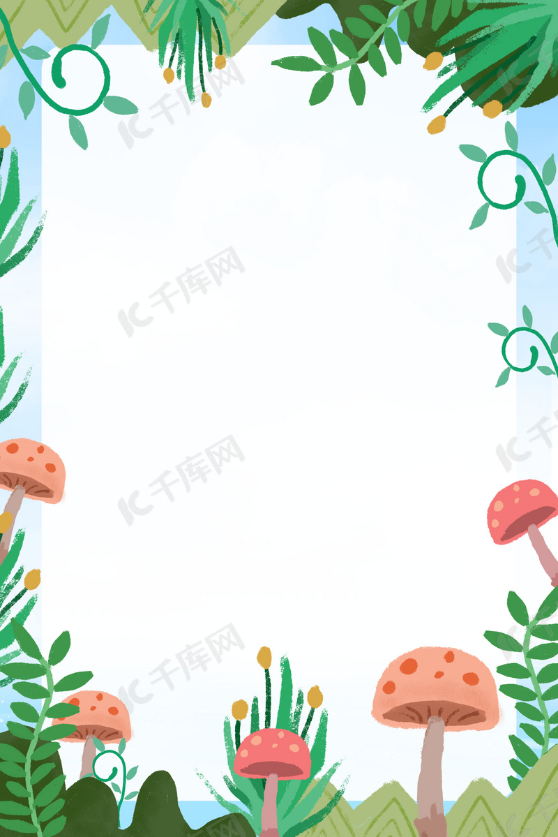 唯美小清新植物背景素材背景图片免费下载 海报banner Psd 千库网 图片编号