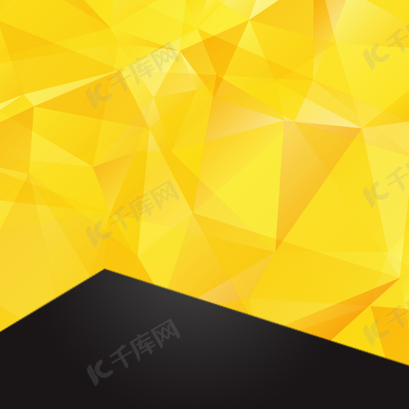 黄色几何晶格化数码psd分层主图背景素材背景图片免费下载 海报banner Psd 千库网 图片编号