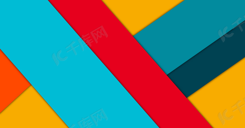 创意拼色撞色几何立体背景图片免费下载 海报banner Psd 千库网 图片编号