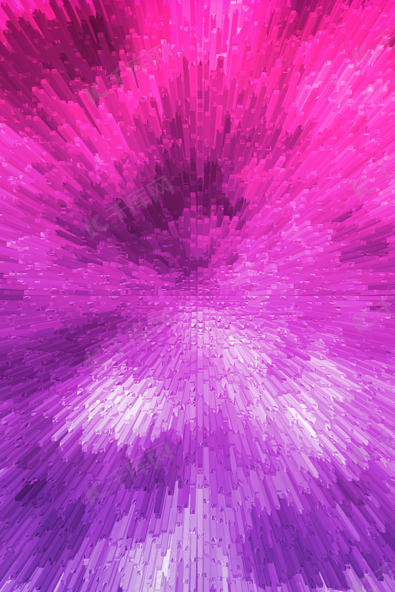 3D抽象柱形紫色调渐变背景