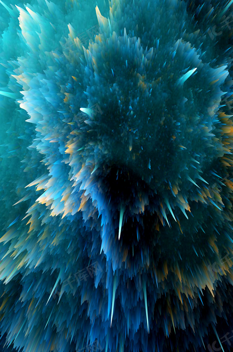 喷溅发散放射绚丽海报