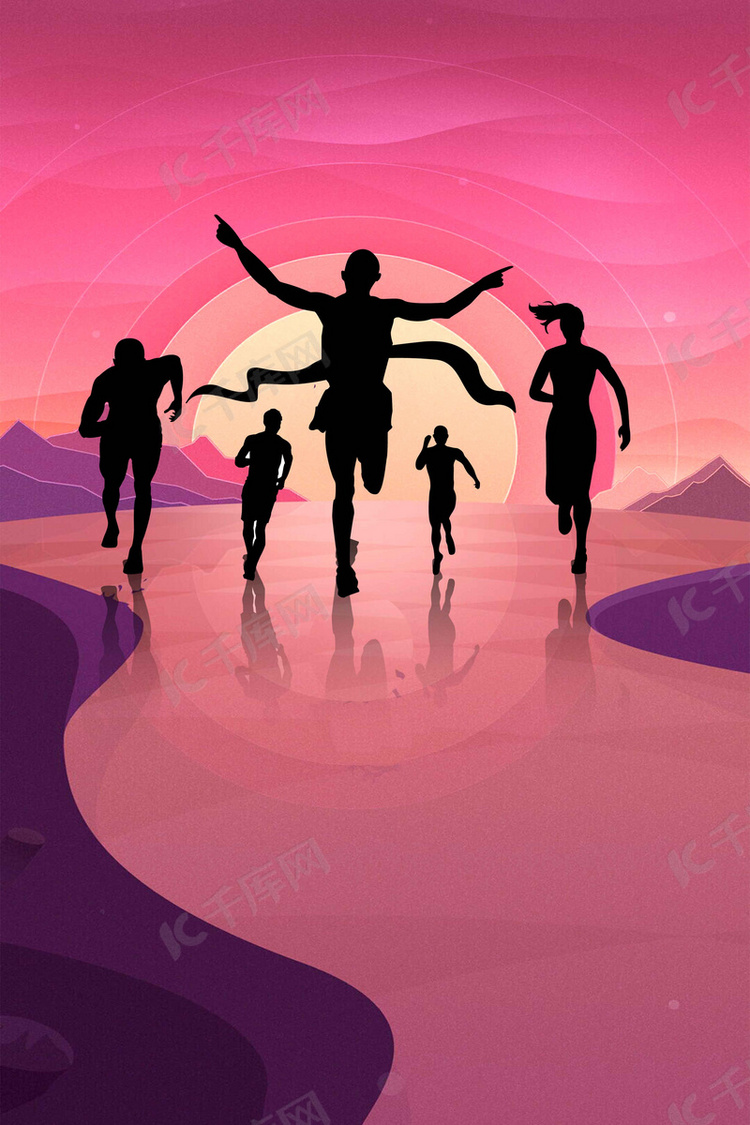 背景图库 奔跑梦想 追梦梦想跑步前进psd素材
