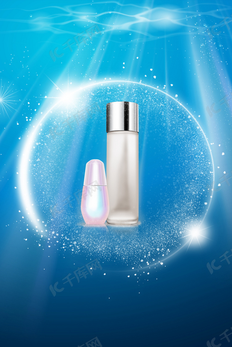 美容补水护肤化妆品psd素材背景图片免费下载-千库网