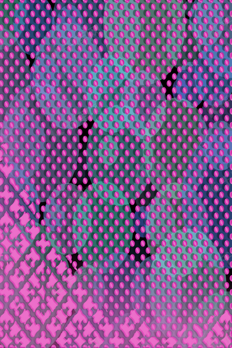 紫色立体圆点h5背景