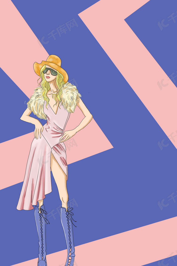 服装设计服装定制海报背景素材背景图片免费下载-千库网