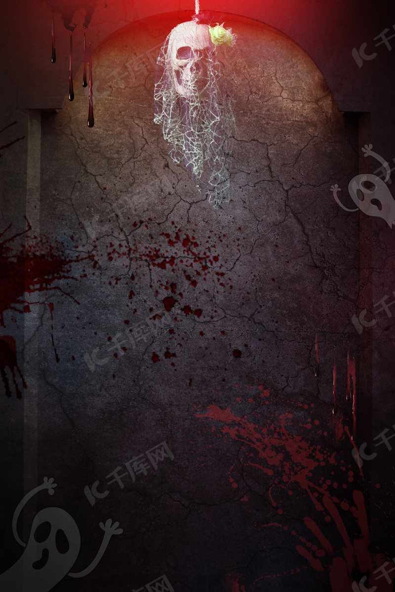恐怖密室创意背景合成背景图片免费下载 海报banner Psd 千库网 图片编号