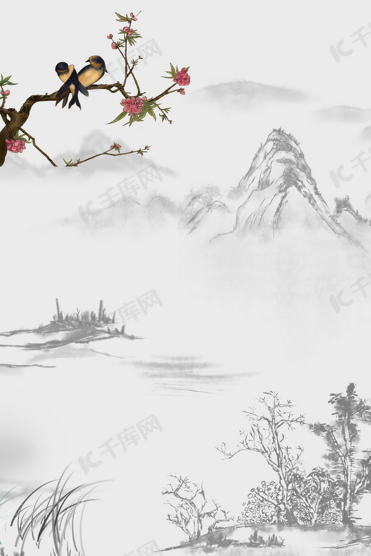 中国风海报背景素材