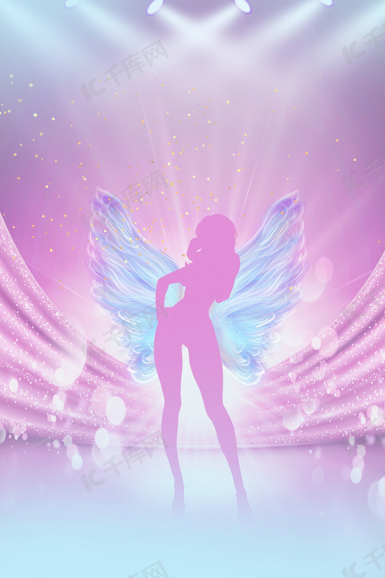 内衣模特选美大赛背景图片免费下载-千库网