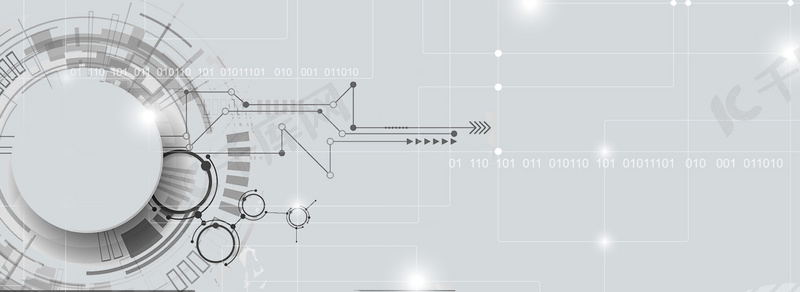 简灰科技感信息数据光点背景