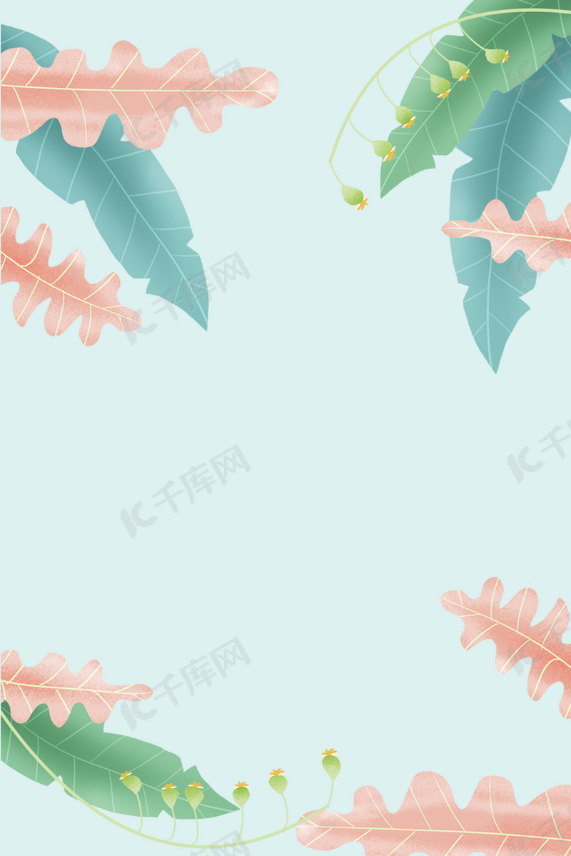 初夏夏季唯美小清新psd分层h5背景素材背景图片免费下载 海报banner Psd 千库网 图片编号