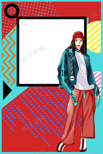 含羞美女背景图片_含羞美女背景素材图片_千库网 