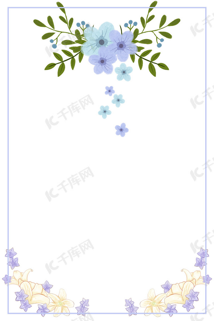 小清新美容院促销海报背景