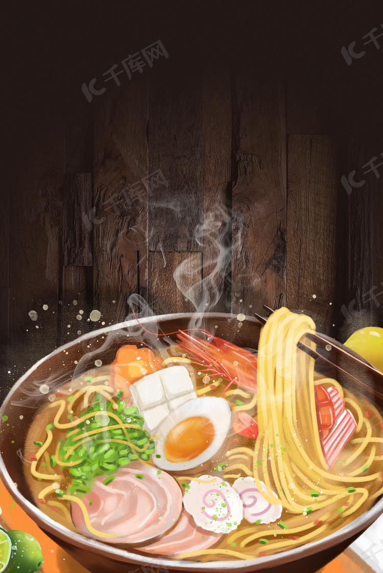 传统中式面馆面食背景图片免费下载-千库网