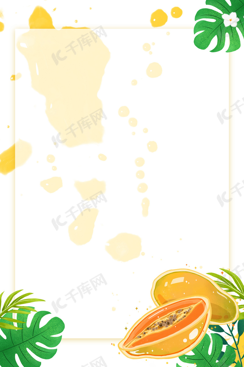 七月水果白色背景素材背景图片免费下载 海报banner Psd 千库网 图片编号