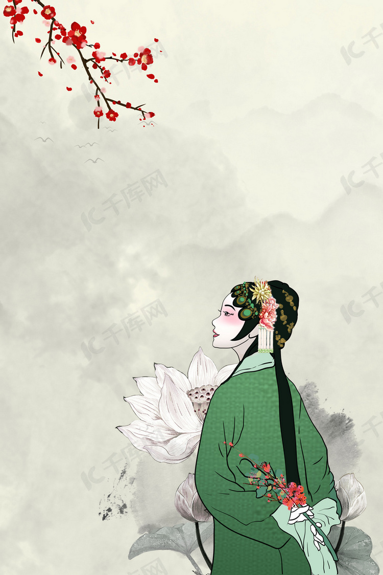 戏剧海报背景素材