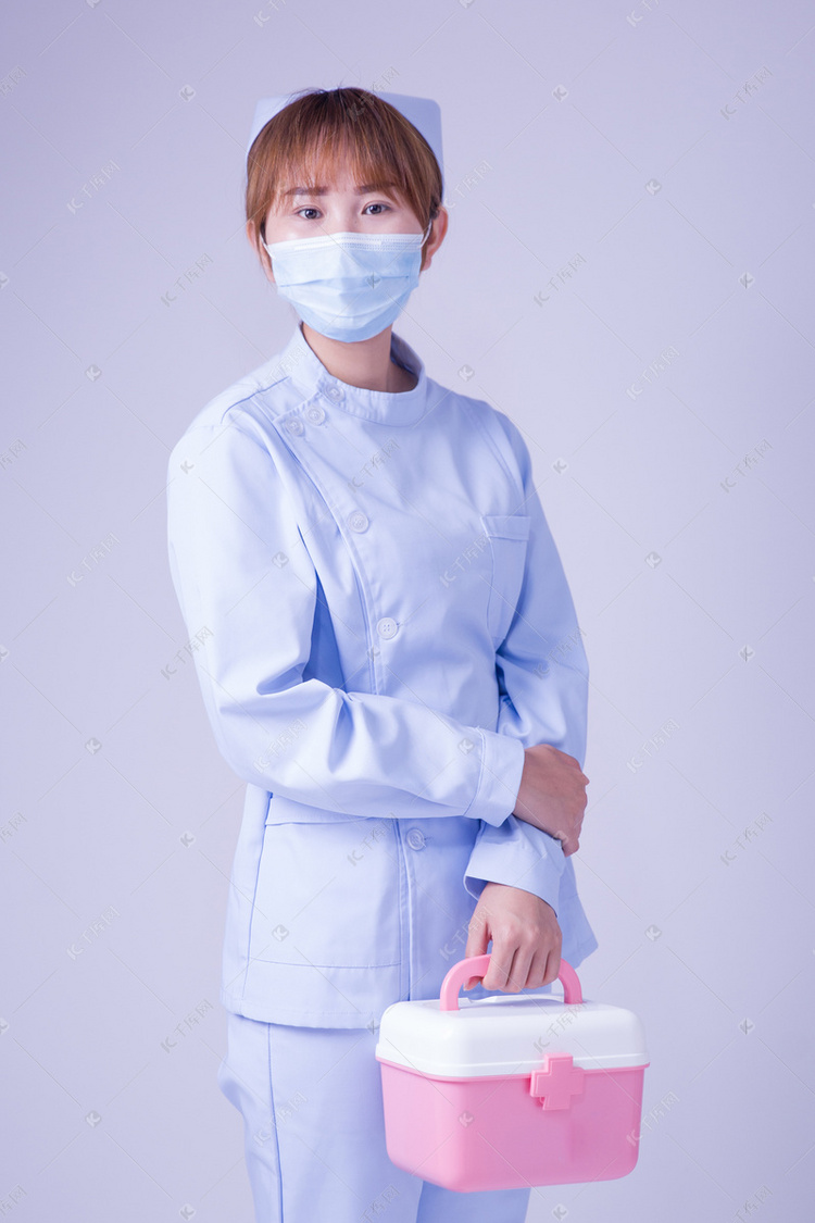 护士医疗医护人像护士手势摄影图配图