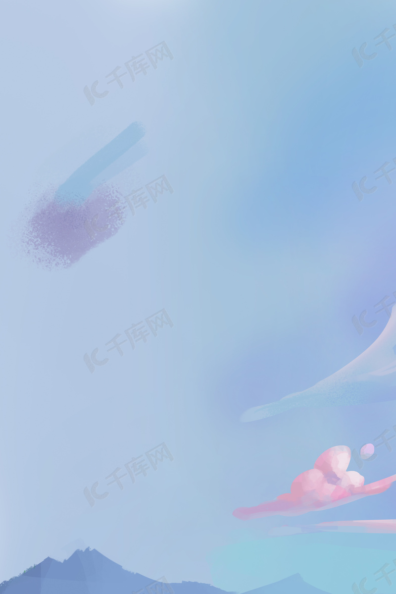 自然蓝色蓝天质感云朵背景图背景图片免费下载 海报banner Psd 千库网 图片编号