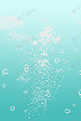 小清新湖蓝色水滴夏季海报背景