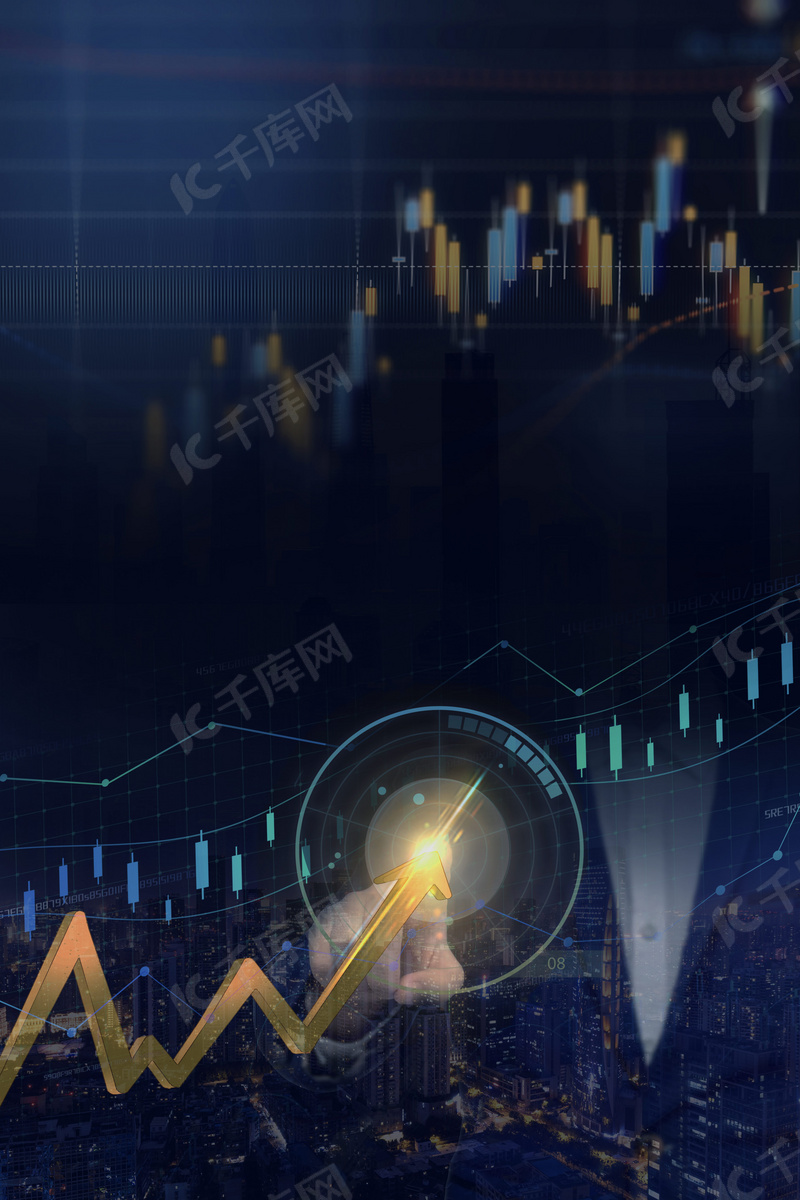 股票趋势图海报背景图片免费下载-千库网
