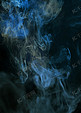 蓝色抽象烟雾背景