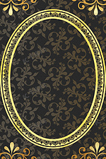 复古欧式花纹底纹圆框背景
