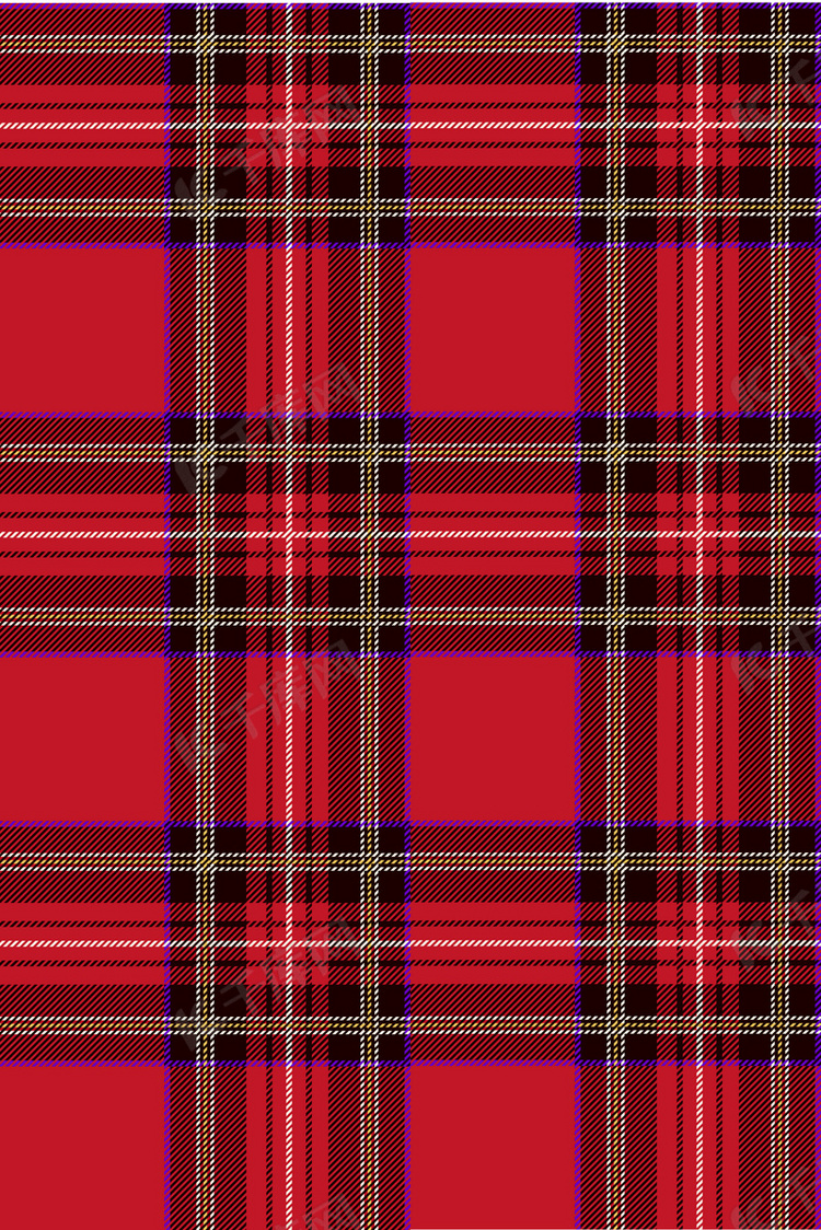 简约英伦风红色格子海报背景素材