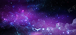 紫色系创意质感魔幻星空背景