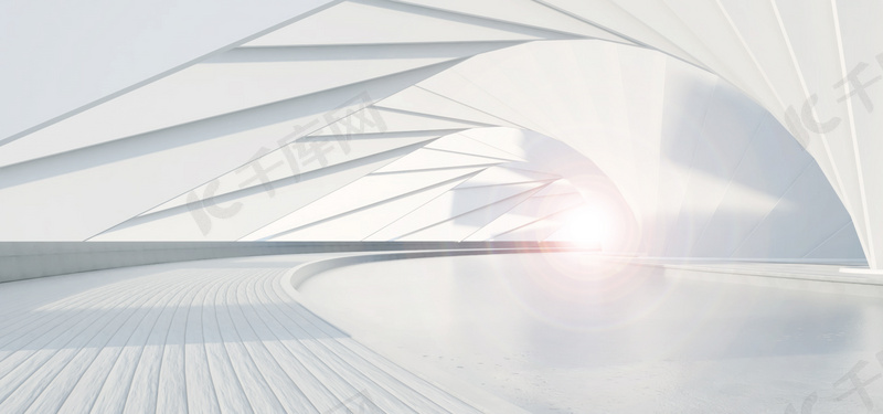商务隧道c4d白色商务背景图片免费下载_海报banner/psd_千库网(图片编号