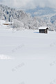 冬季的高山雪地背景