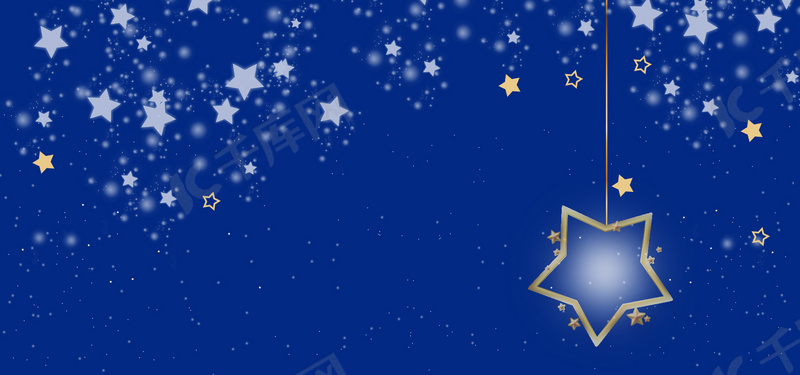 简约可爱星星底纹背景图片免费下载 海报banner Psd 千库网 图片编号