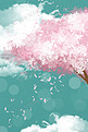 小清新樱花粉色樱花树