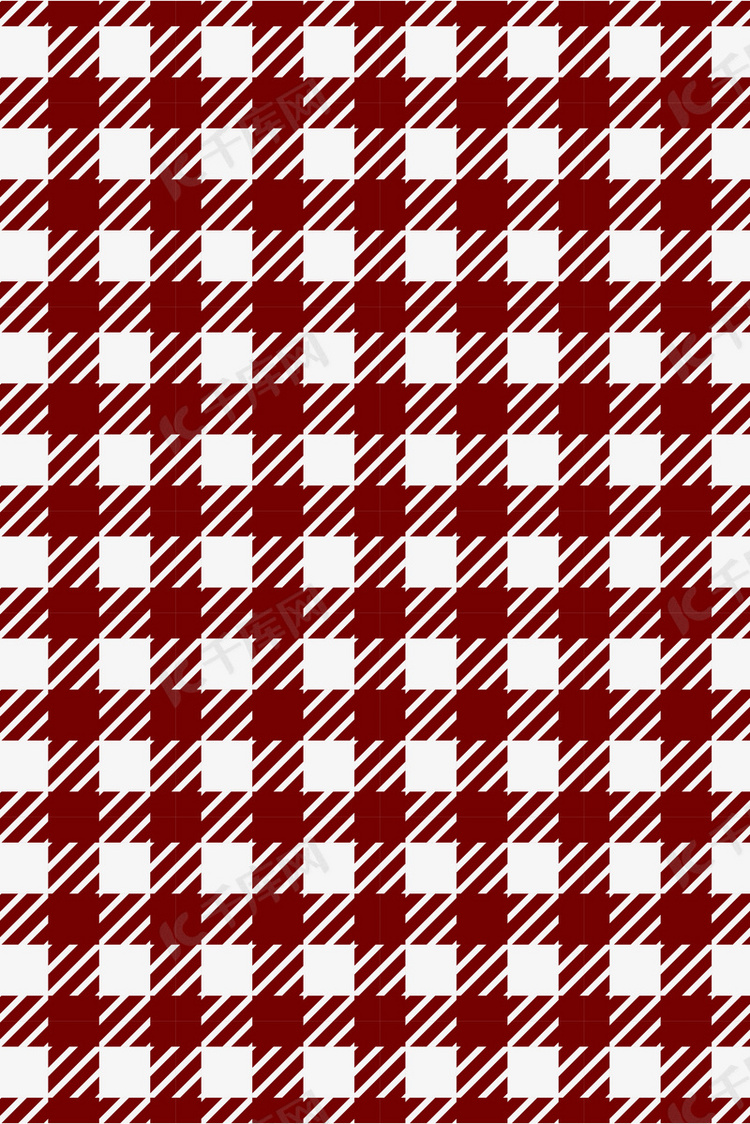 简约红白方格平铺海报背景