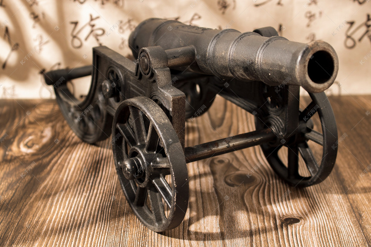 四大发明古代国风大炮火药兵器库静物摆拍摄影图配图