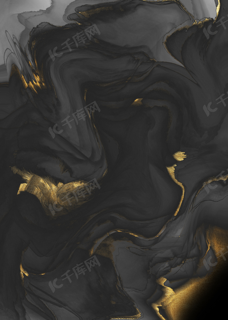 层叠渐变形态金色墨迹背景图片免费下载_海报banner/psd_千库网(图片 