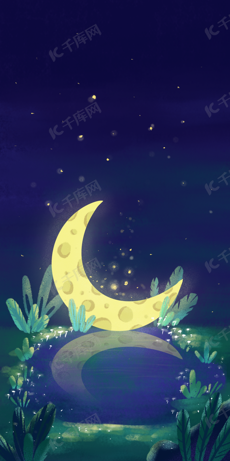 塘边弯月梦幻天空幻想手机壁纸背景图片免费下载 海报banner Psd 千库网 图片编号 塘边弯月梦幻天空幻想手机壁纸背景图片免费下载 海报banner Psd 千库网 图片编号