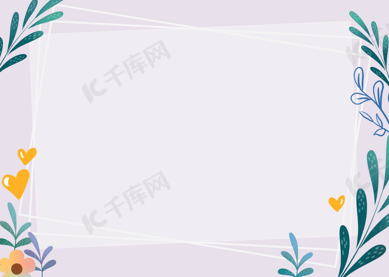 花边背景春天鲜花背景图片免费下载 海报banner Psd 千库网 图片编号