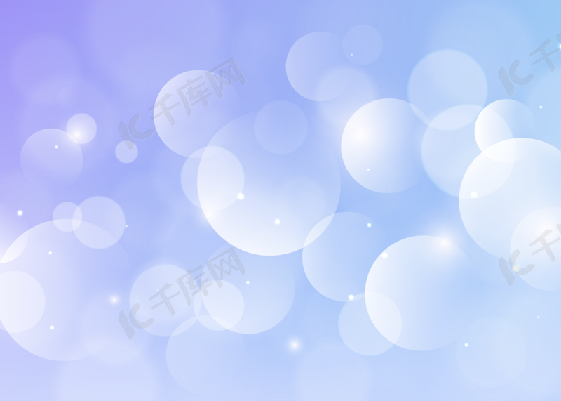 白色透明圆球蓝底光背景图片免费下载 海报banner Psd 千库网 图片编号