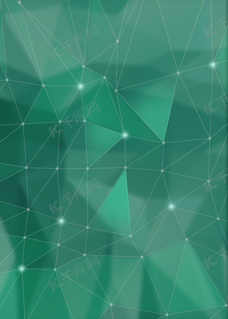 青绿色低聚合空间模糊背景图片免费下载 海报banner Psd 千库网 图片编号