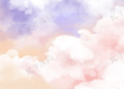 粉色紫色云彩天空背景