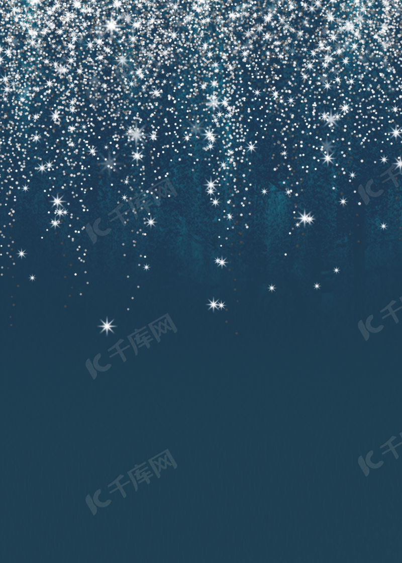 简约时尚蓝色背景白色星空壁纸背景图片免费下载 海报banner Psd 千库网 图片编号601